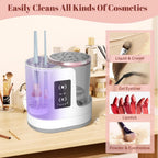 Makeup Brush Cleaner High-Speed Spin Silicone Collars