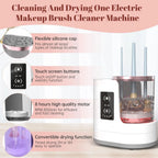 Makeup Brush Cleaner High-Speed Spin Silicone Collars