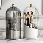 Makeup Brush Organizer 360° Rotating Dustproof Cover