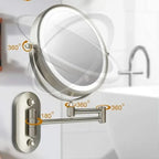 Makeup Mirror 10x Magnification 3-Mode LED USB-C Rechargeable