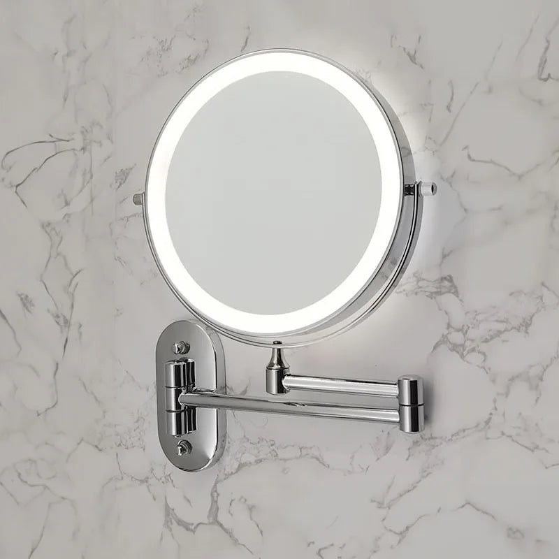 Makeup Mirror 10x Magnification 3-Mode LED USB-C Rechargeable