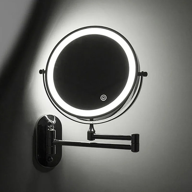 Makeup Mirror 10x Magnification 3-Mode LED USB-C Rechargeable