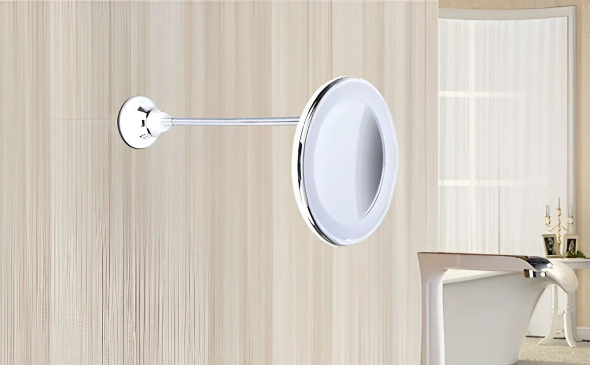 Makeup Mirror 10x Magnification LED Suction Base