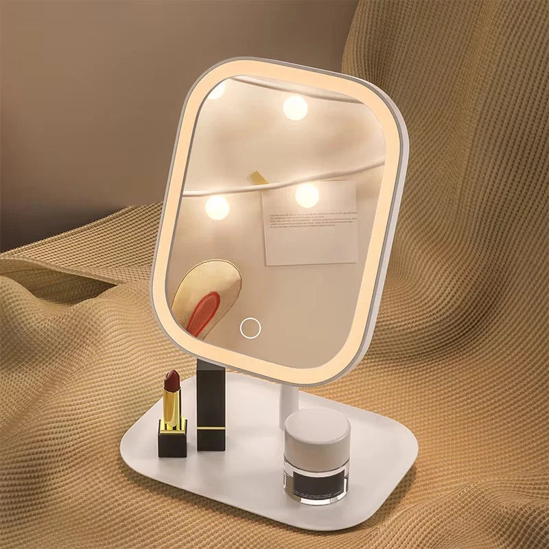 Makeup Mirror 3 Light Modes Touch Control Wireless Rechargeable