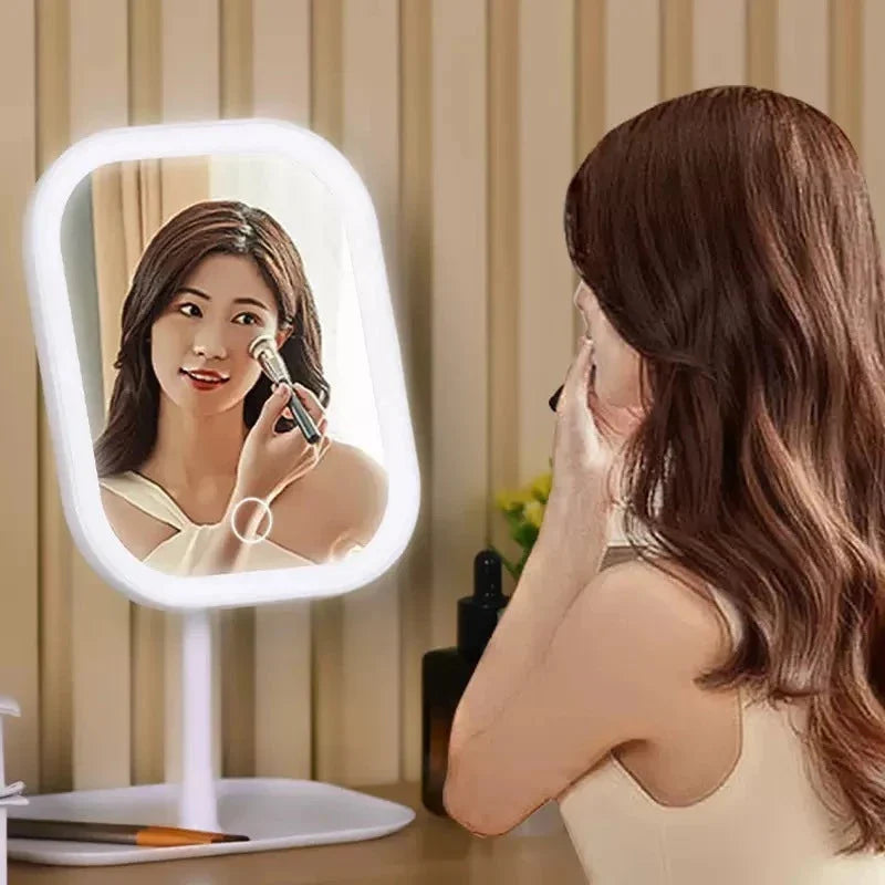Makeup Mirror 3 Light Modes Touch Control Wireless Rechargeable