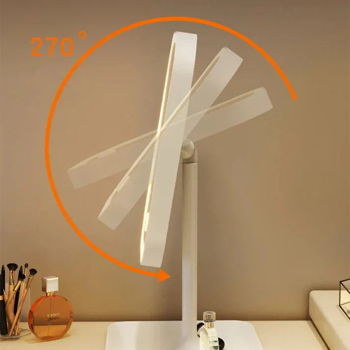 Makeup Mirror 3 Light Modes Touch Control Wireless Rechargeable