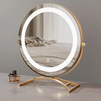 Makeup Mirror 360 Degree Rotating Tri-Tone LED Rechargeable