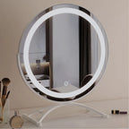 Makeup Mirror 360 Degree Rotating Tri-Tone LED Rechargeable