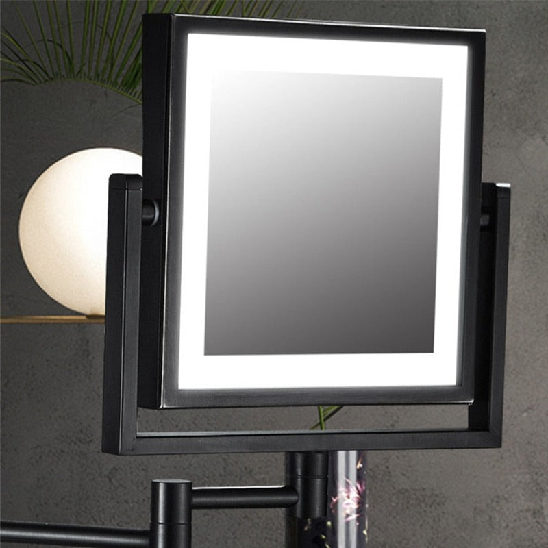 Makeup Mirror Dual Magnification 360° Rotation USB-C Rechargeable