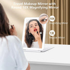 Makeup Mirror Foldable Rechargeable 10X Magnification