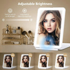Makeup Mirror Foldable Rechargeable 10X Magnification
