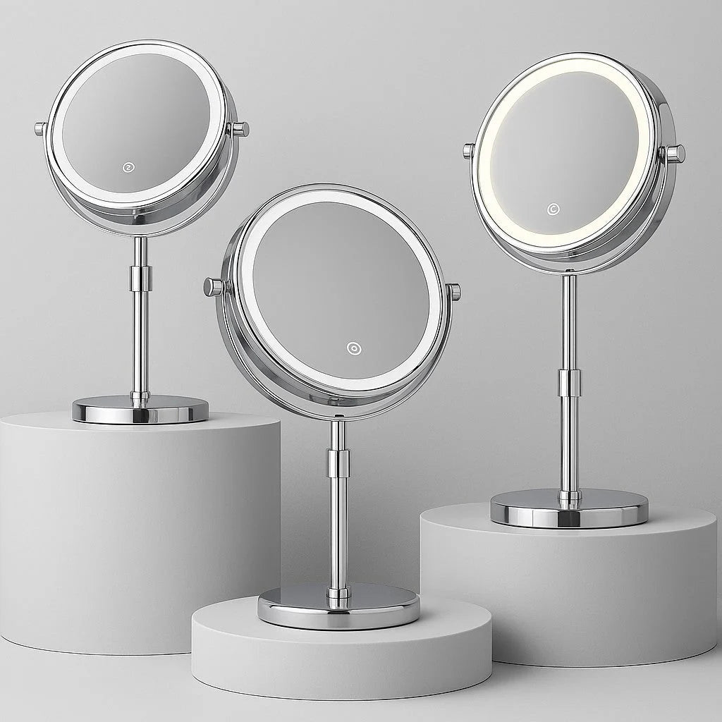 Makeup Mirror LED Stepless Dimming 10x Magnification