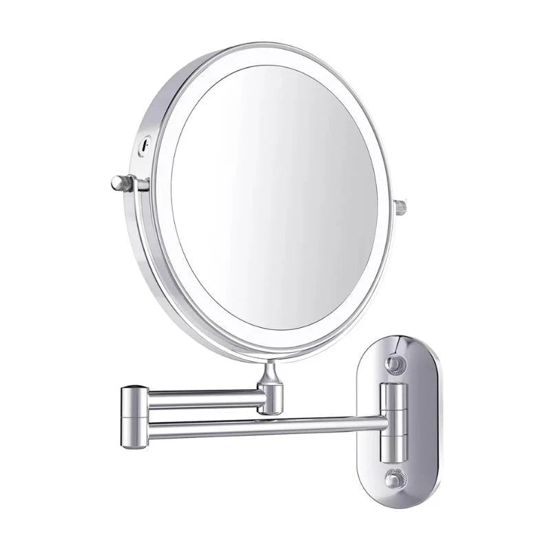 Makeup Mirror Touch-Controlled LED Rechargeable 10x Magnification