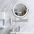 Makeup Mirror Touch-Controlled LED Rechargeable 10x Magnification