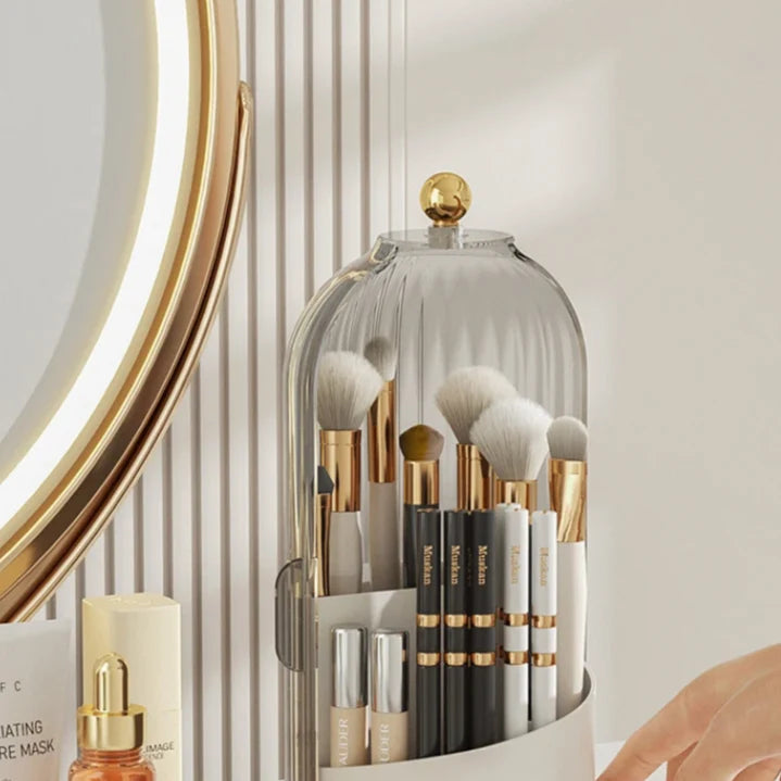 Makeup Organizer 360° Rotating Transparent Acrylic Waterproof & Dustproof
