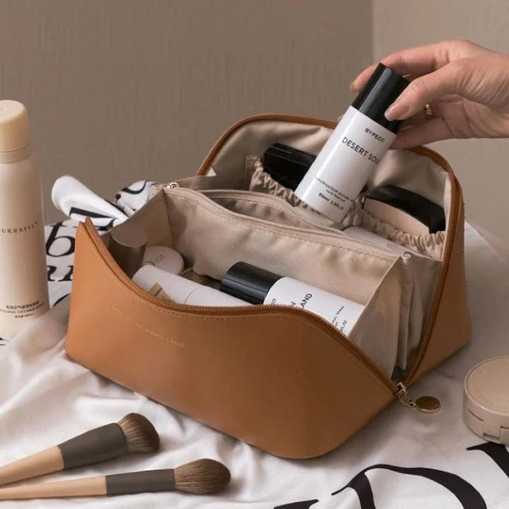 Makeup Organizer Bag Multiple Compartments Compact & Lightweight