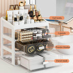 Makeup Organizer Multi-Compartment Durable Plastic