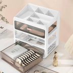 Makeup Organizer Multi-Compartment Durable Plastic