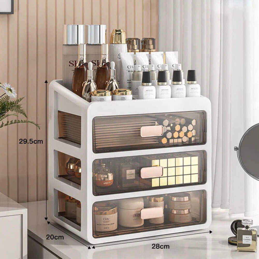 Makeup Organizer Multi-Compartment Durable Plastic