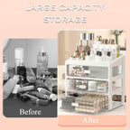 Makeup Organizer Multi-Compartment Durable Plastic
