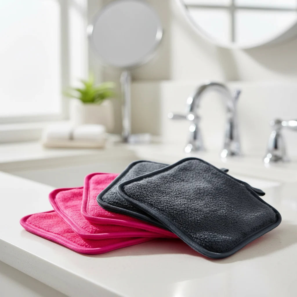 Makeup Remover Pads Gentle Flannel Reusable 12 Pack