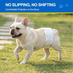 Male Dog Belly Band Leakproof Wetness Indicator Adjustable Fit