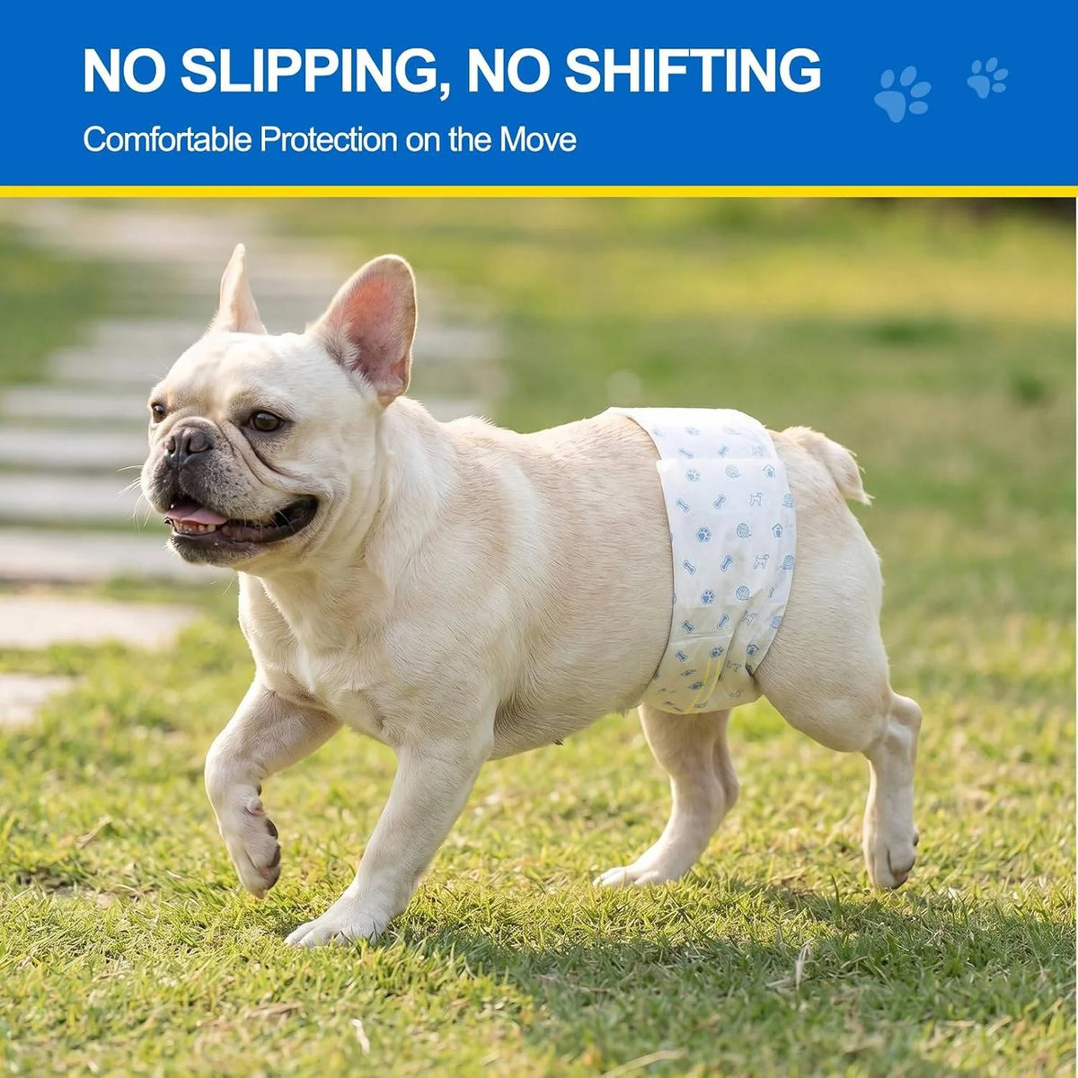 Male Dog Belly Band Leakproof Wetness Indicator Adjustable Fit
