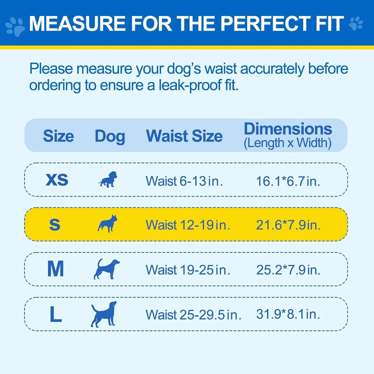 Male Dog Belly Band Leakproof Wetness Indicator Adjustable Fit