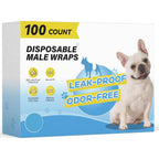 Male Dog Belly Band Leakproof Wetness Indicator Adjustable Fit