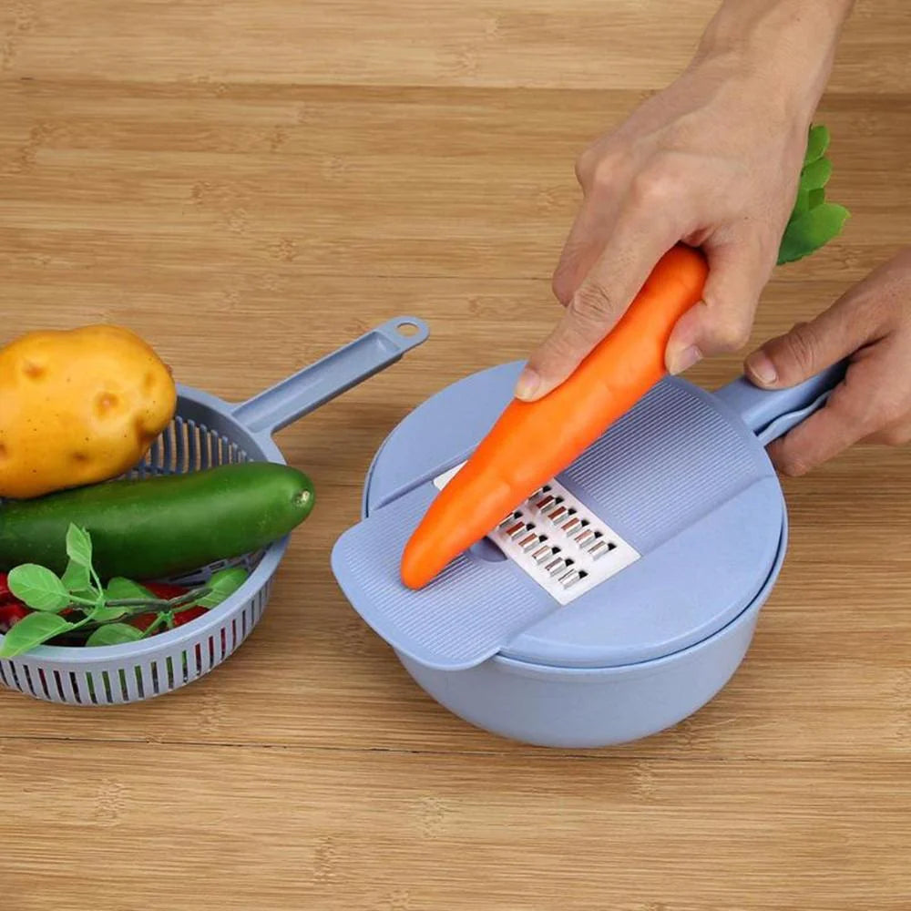 Mandoline Slicer 4 Stainless Steel Blades Safety Holder