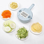 Mandoline Slicer 4 Stainless Steel Blades Safety Holder