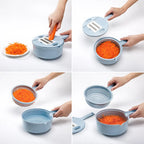 Mandoline Slicer 4 Stainless Steel Blades Safety Holder