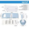 Mandoline Slicer 6 Stainless Steel Blades & Hand Guard