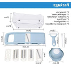 Mandoline Slicer 6 Stainless Steel Blades & Hand Guard