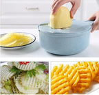 Mandoline Slicer 8-in-1 Stainless Blades & Hand Guard