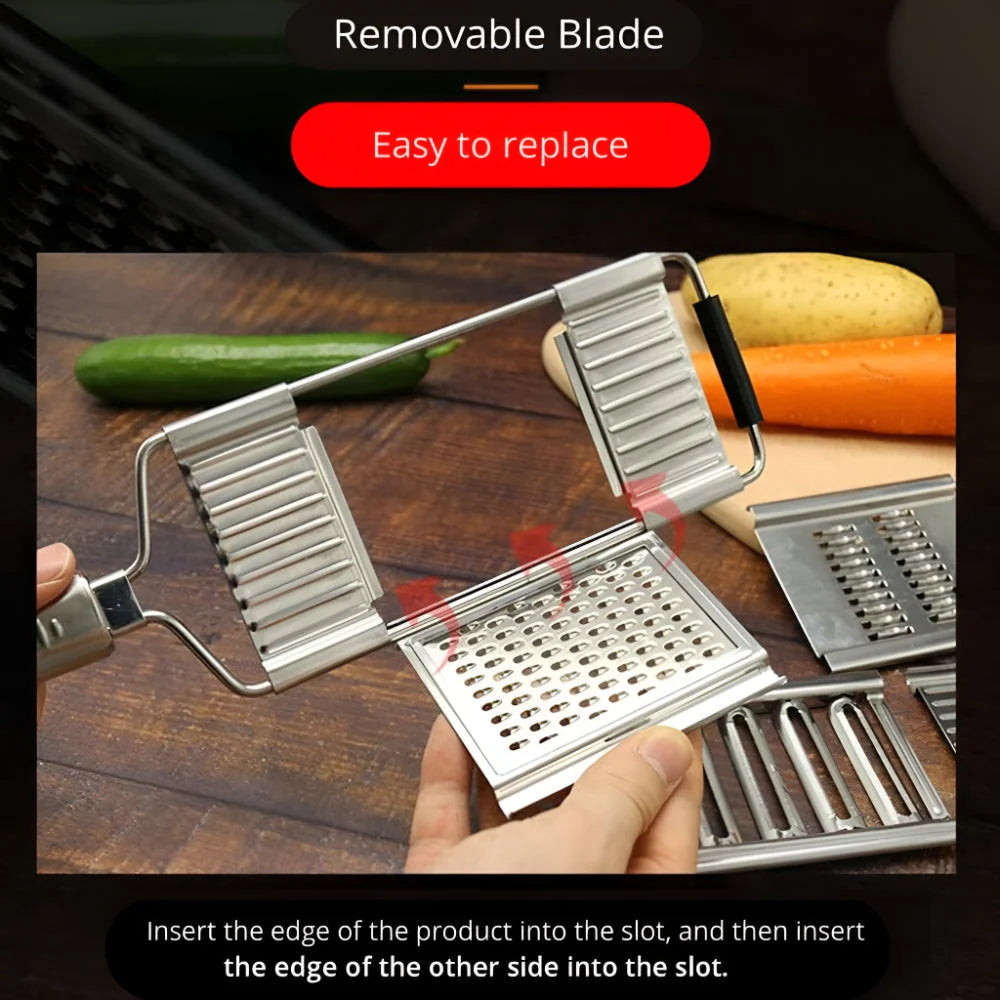 Mandoline Slicer Interchangeable Stainless Steel Blades