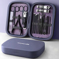 Manicure & Pedicure Set 18-Piece Stainless Steel Compact Case