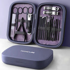 Manicure & Pedicure Set 18-Piece Stainless Steel Compact Case