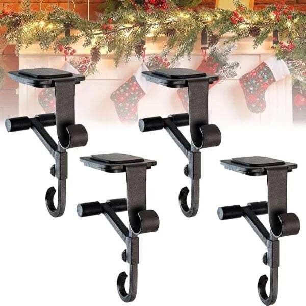 Mantel Hanger Dual Hooks Adjustable Fit Nonmarking Pads