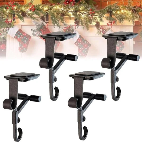 Mantel Hanger Dual Hooks Adjustable Fit Nonmarking Pads