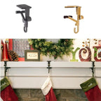 Mantel Hanger Dual Hooks Adjustable Fit Nonmarking Pads