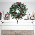 Mantle Stocking Holder Adjustable Dual Hook Rubber Pads