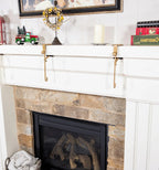 Mantle Stocking Holder Adjustable Dual Hook Rubber Pads