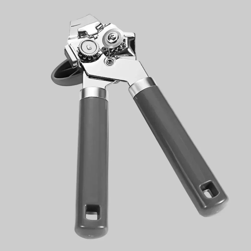 Manual Can Opener Stainless Steel Cutting Wheel & Bottle Opener