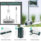 Manual Lawn Aerator 18 Inch Spike Roller Ergonomic Handle