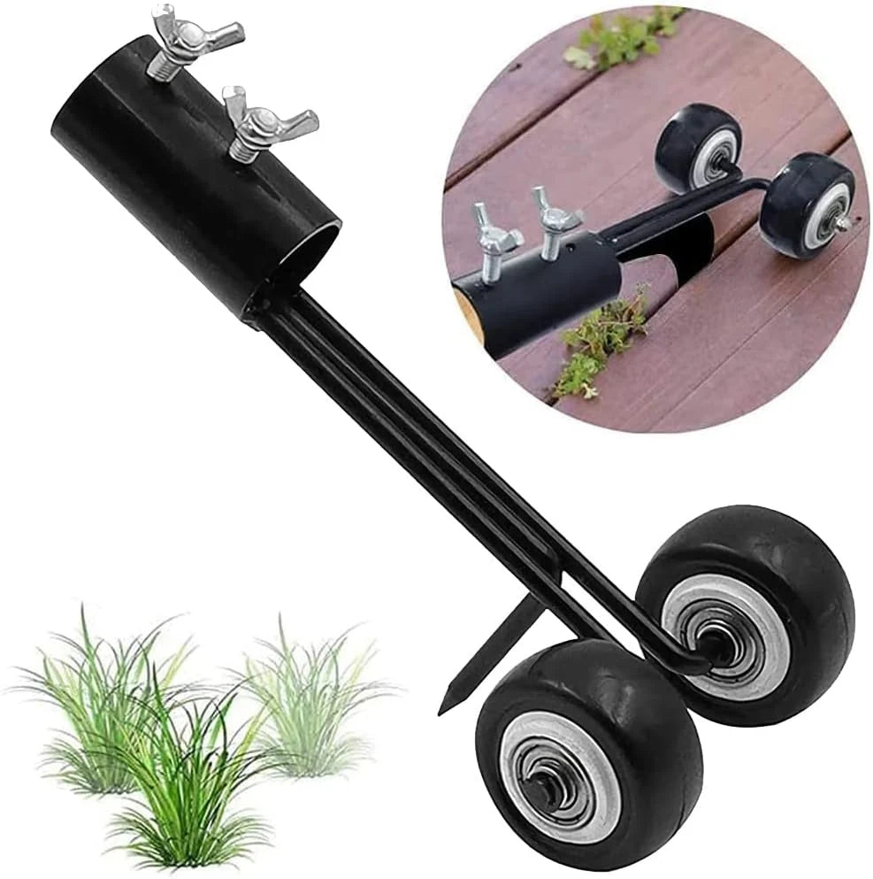 Manual Weed Remover Rolling Design & Narrow Steel Blade