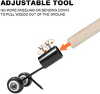 Manual Weed Remover Rolling Design & Narrow Steel Blade