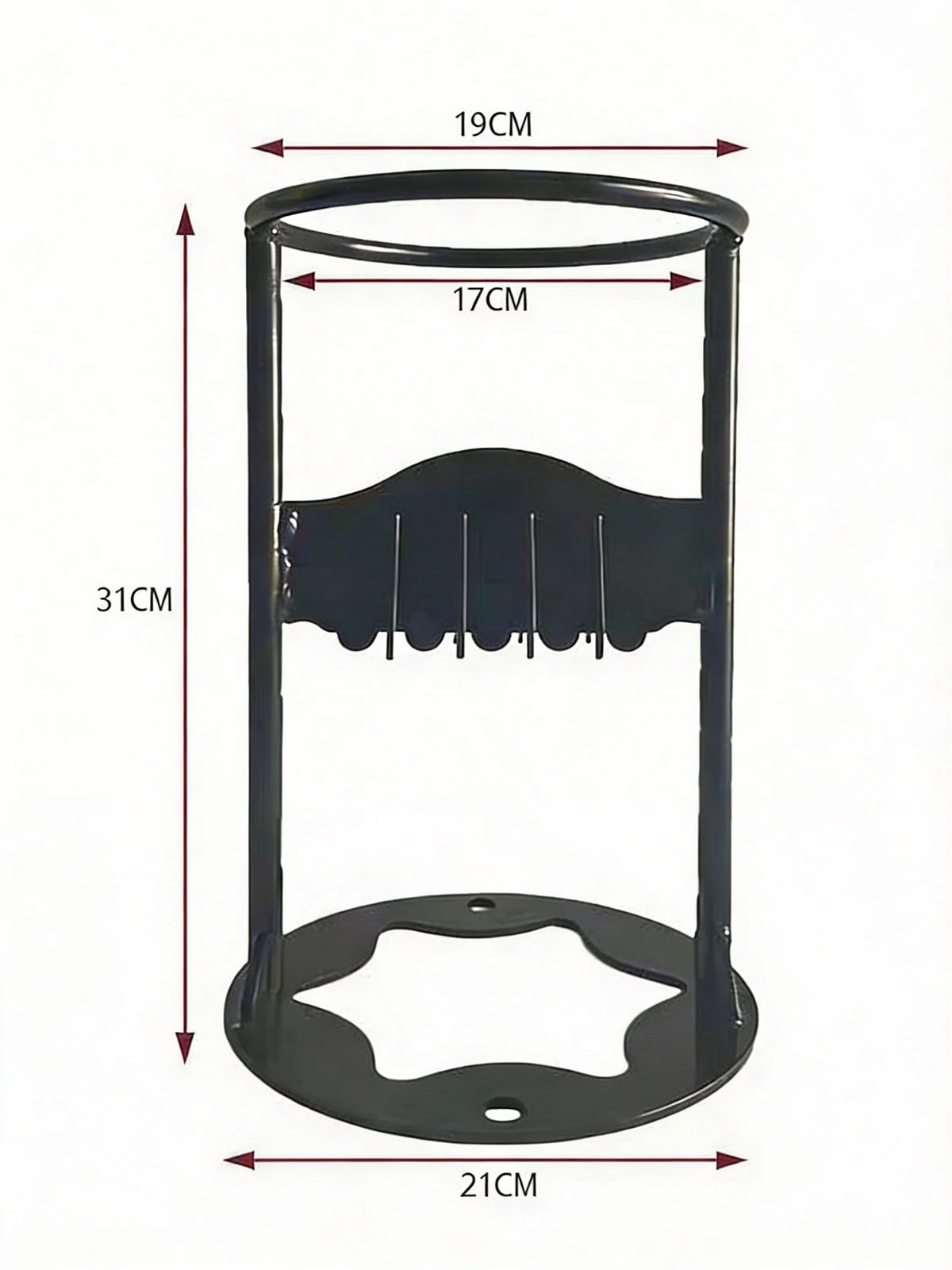 Manual Wood Splitter Steel Lever-Action & Non-Slip Base