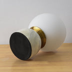 Marble Base & Glass Orb Table Lamp