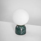Marble Base & Glass Orb Table Lamp